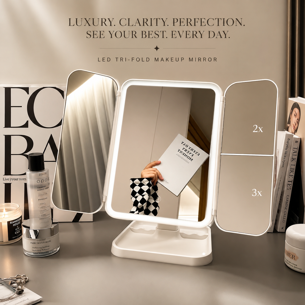 Luxe Quilted LED Vanity Mirror
