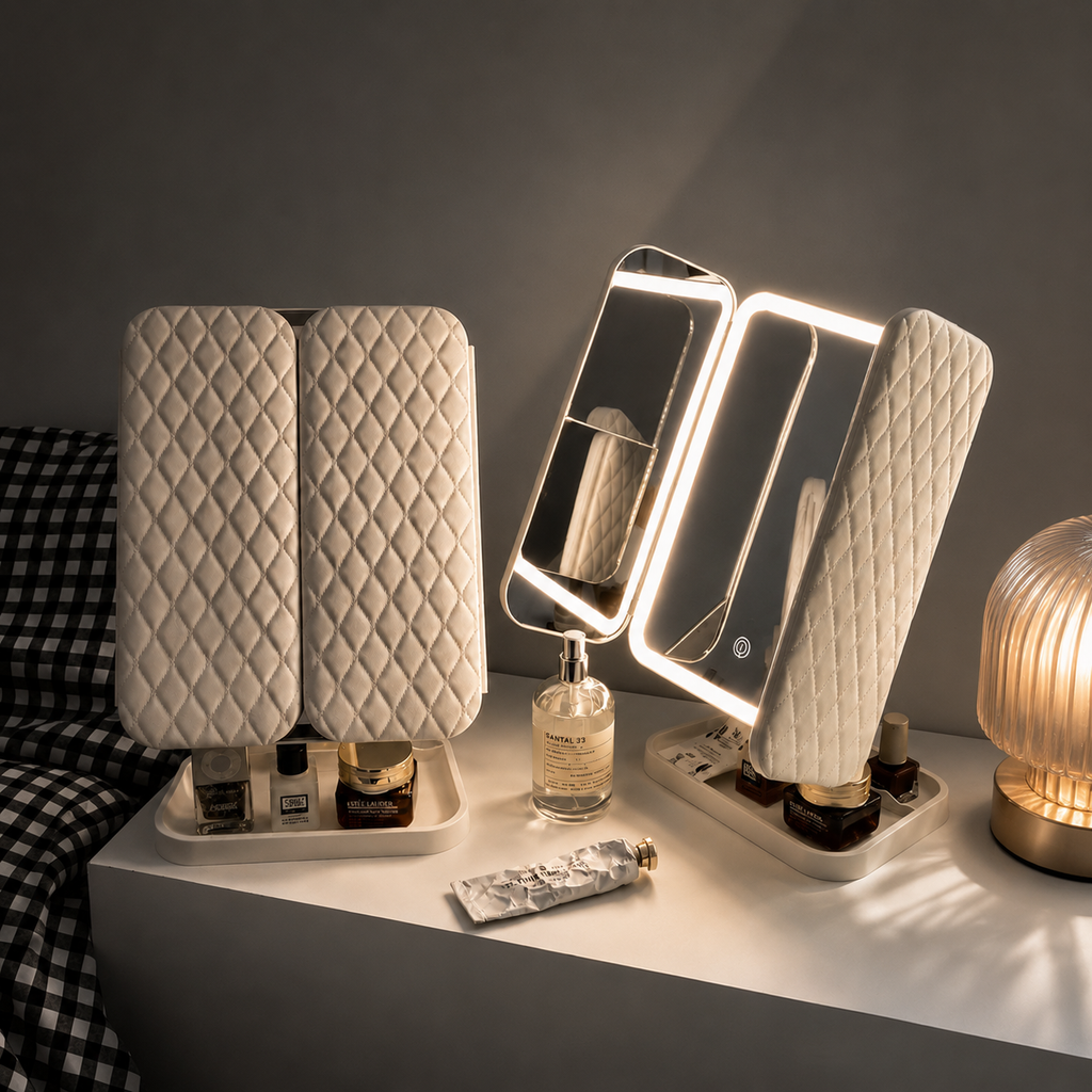 Luxe Quilted LED Vanity Mirror