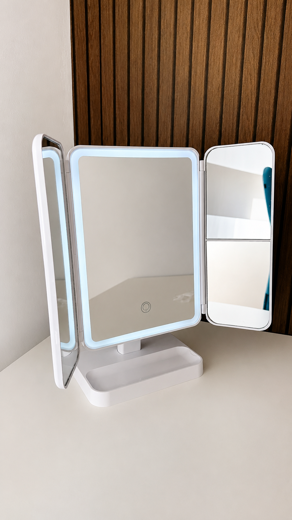 Luxe Quilted LED Vanity Mirror